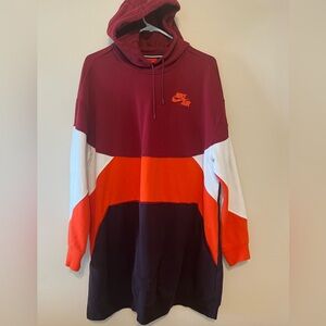 Nike Air Streetwear Colorblock Longline Oversized Hoodie